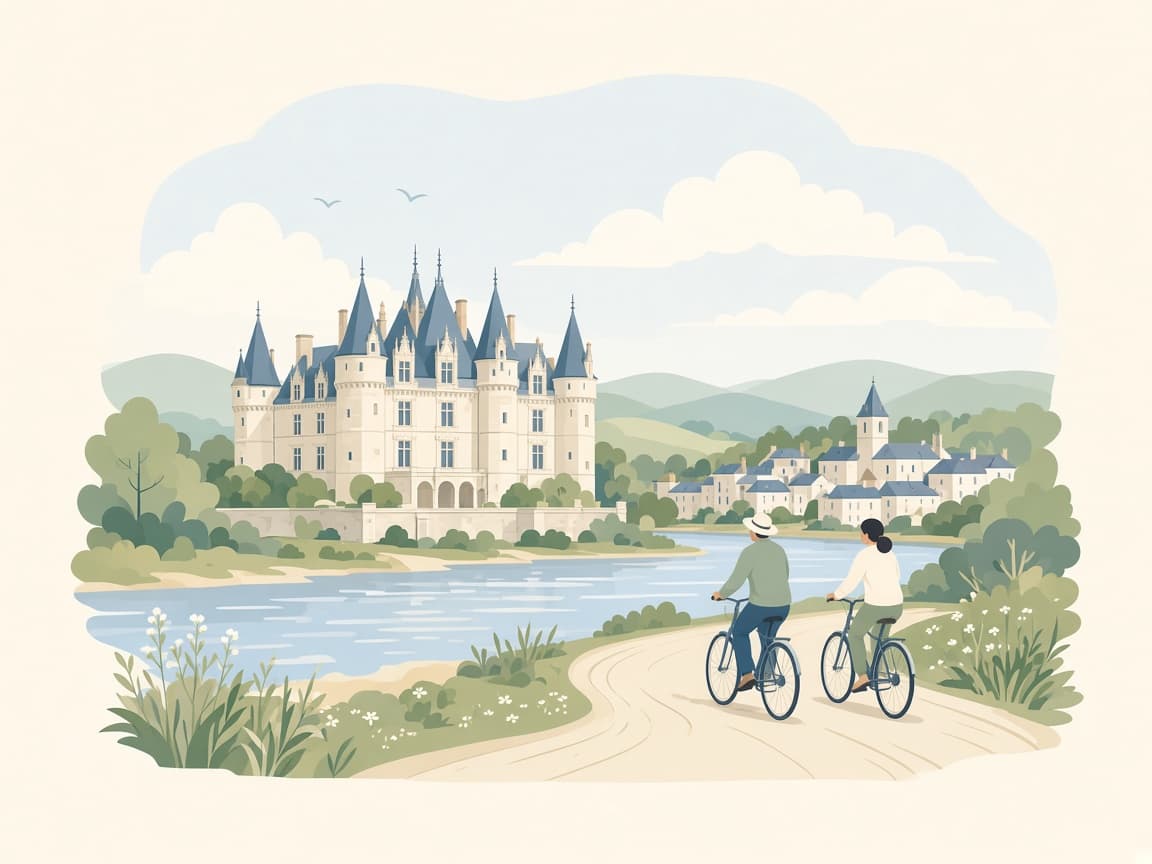 Illustration Centre-Val de Loire : Loire et château