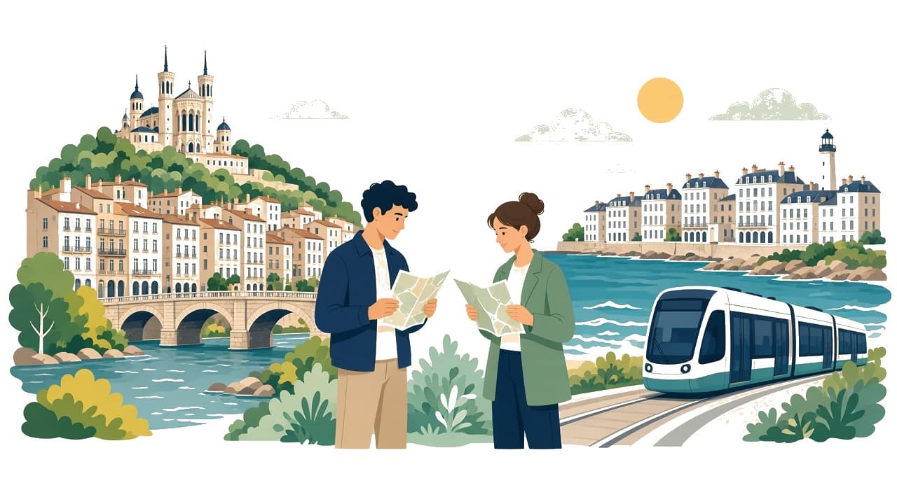 Deux villes comparées